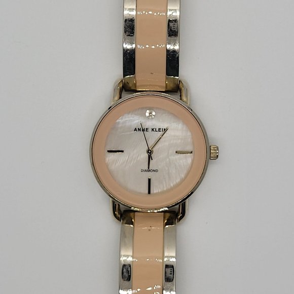 Accessories - Mother of Pearl Gold & Anne Klein Pink Enamel AK/ 2812 W_SIL0001